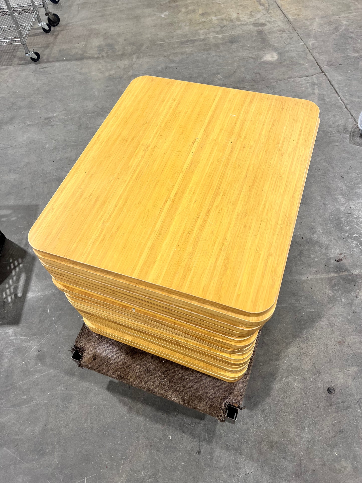 36x36x1 Commercial Wooden Table Tops