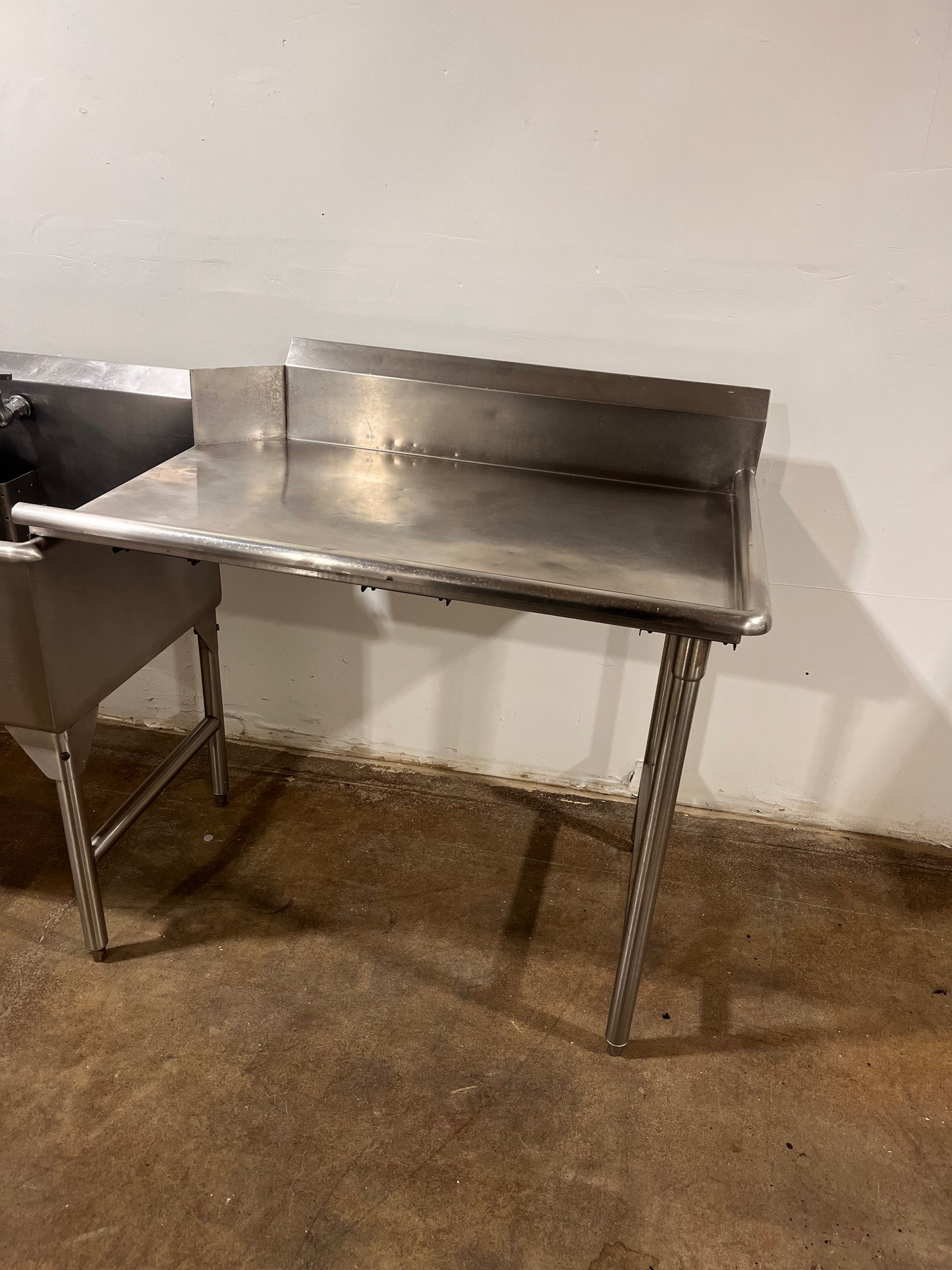 43" SS Right Side Commercial Clean Dish Table