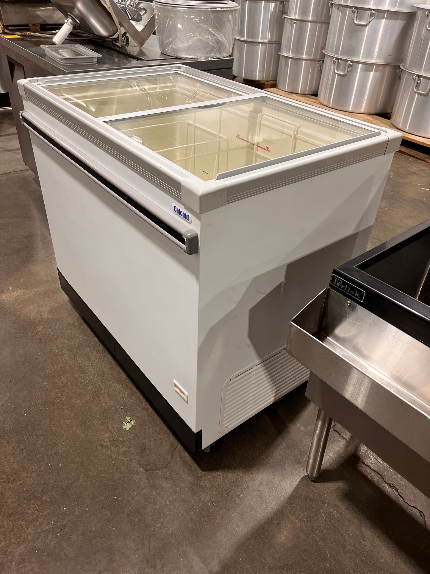 CELCOLD CF41ESG Commercial Ice Cream Display Freezer Cabinet -