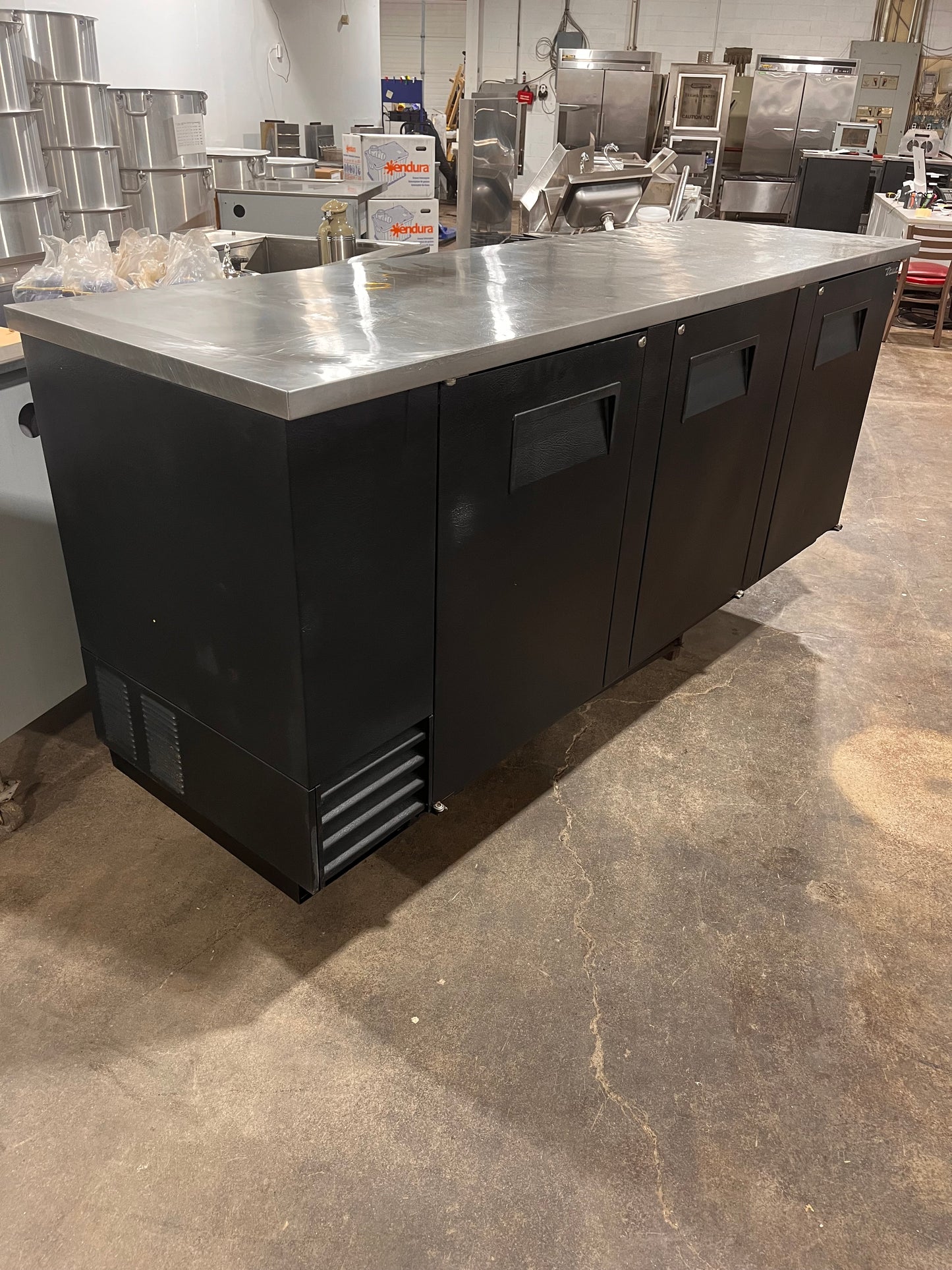 TRUE TBB-4 , 90" Double Doors Back Bar Beer Cooler