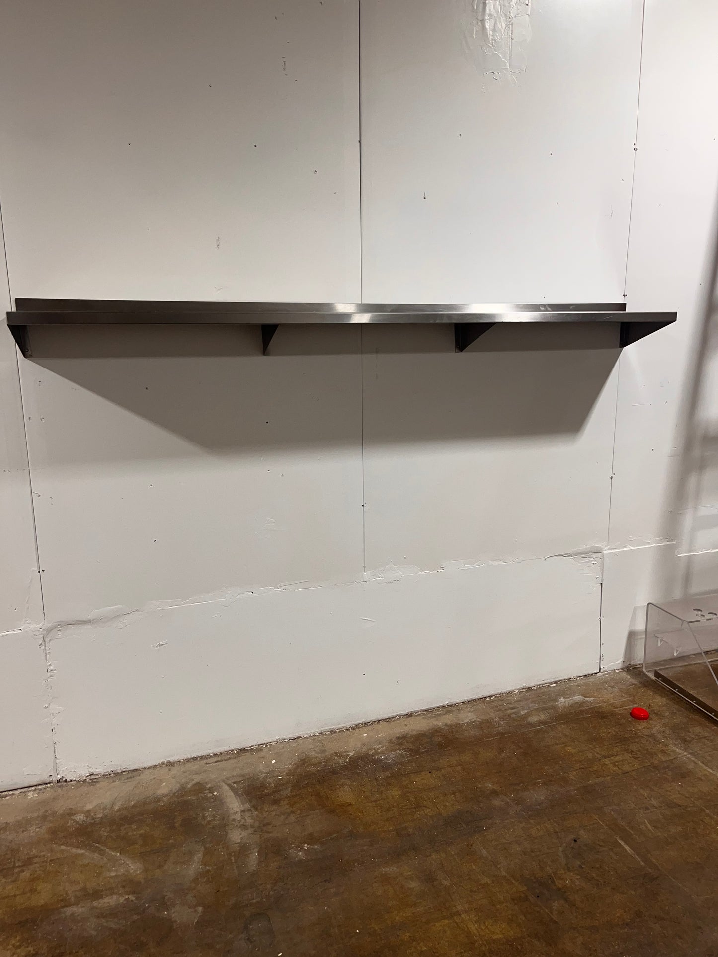 8' Stainless Steels Wall Shelf - used