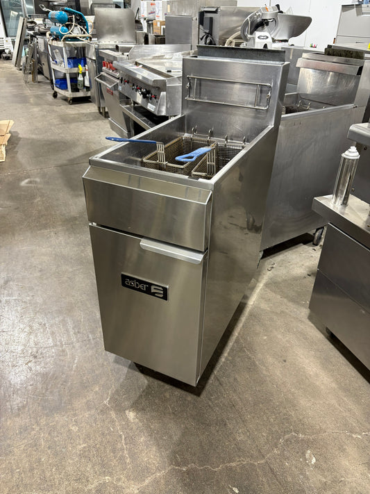 ASBER AEF-40-50 50LB Used Gas Deep Fryer