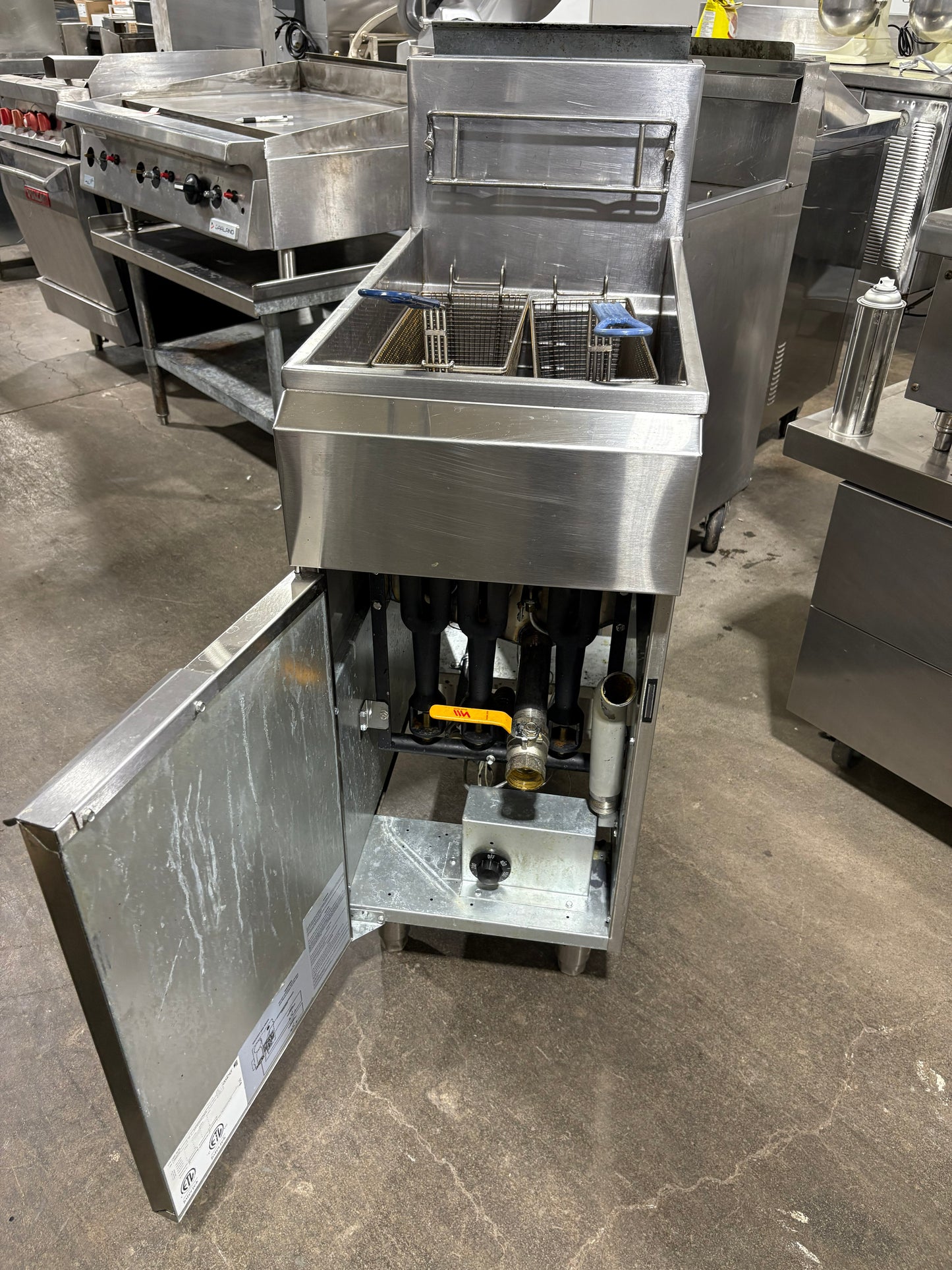 ASBER AEF-40-50 50LB Used Gas Deep Fryer