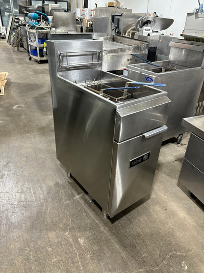 ASBER AEF-40-50 50LB Used Gas Deep Fryer