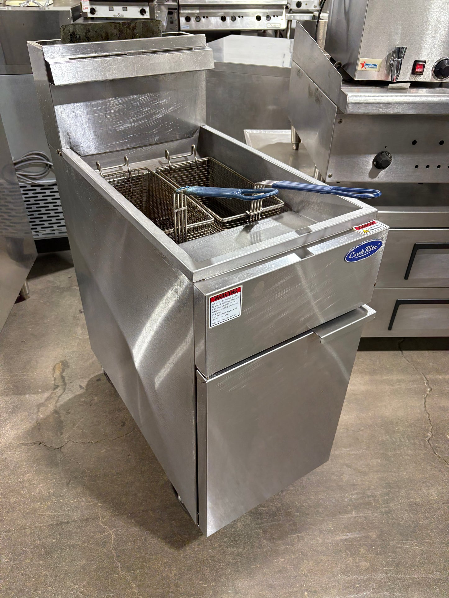 COOKRITE ATFS-40 40Lb. Used Heavy Duty Commercial Gas Deep Fryer