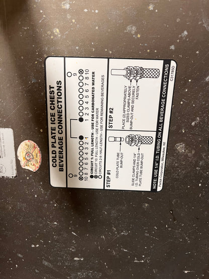 Perlick 36" Cocktail Bar Sink Station With Drink Railing