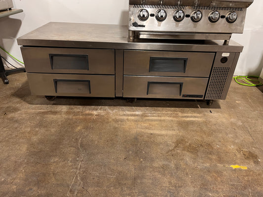 TRUE TRCB-72,  72″ 4 Drawer Refrigerated Chef Base