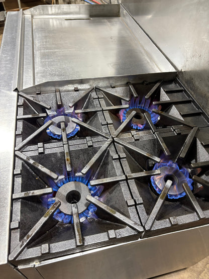 SOUTHBEND 4601DD-3GL 60" 4 Burner Gas Range Griddle x2  Ovens