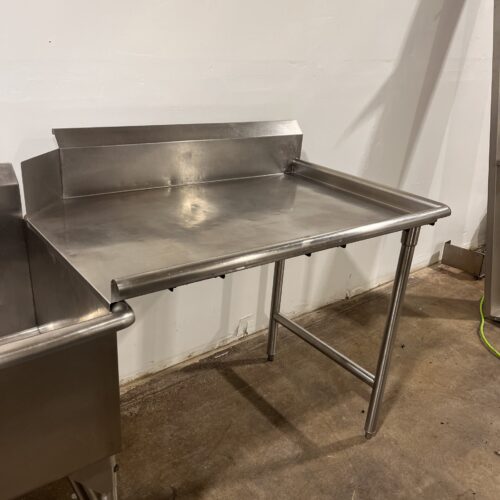 43-1/2" SS Right Side Commercial Clean Dish Table