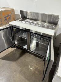 ATOSA MSF8302GR Refrigerated 2-Door Sandwich Prep Table
