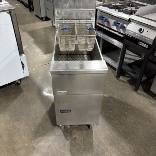 PITCO SG14 40-50 Lb. Natural Gas Floor Deep Fryer