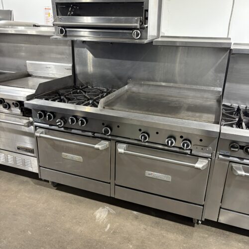 Garland G60-4G36RR And GIR36 Used Stove Oven Griddle And Salamander